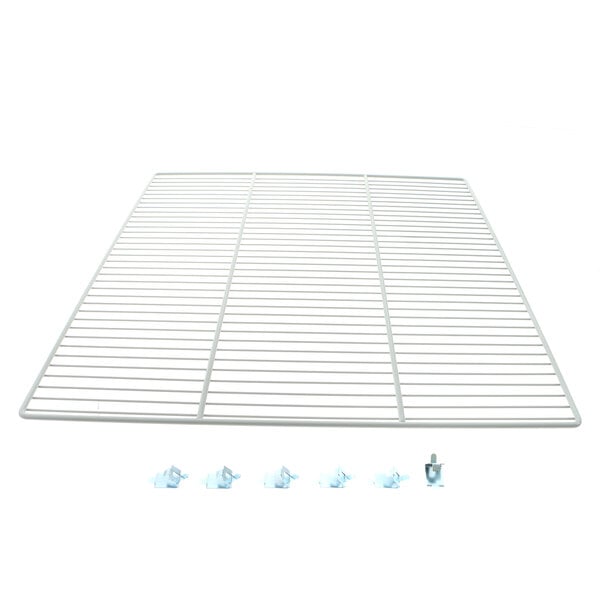 a close-up of a white grid