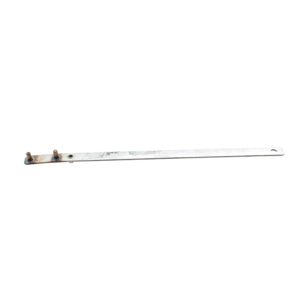 A metal bar with screws.