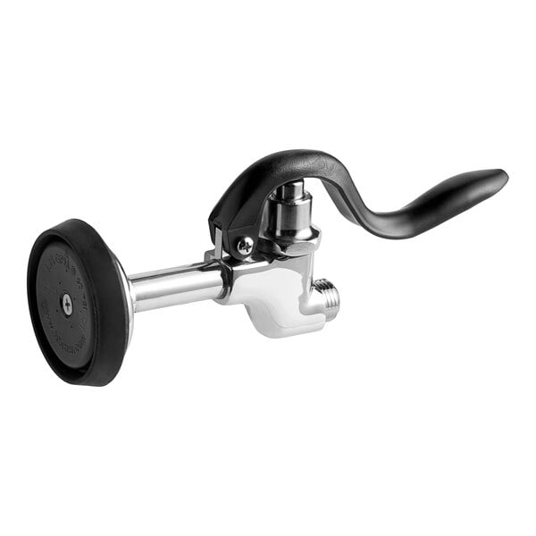 A black and silver Equip by T&amp;S spray valve.