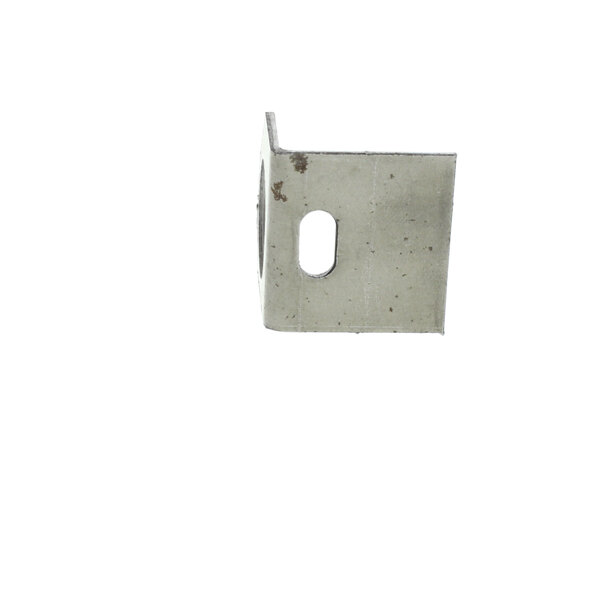 A metal piece with a hole in it.