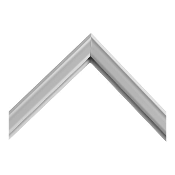 A gray magnetic gasket designed for sealing, measuring approximately 26.125 by 48.125 inches.