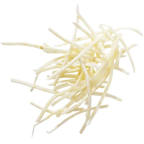 A pile of white shredded cheese.