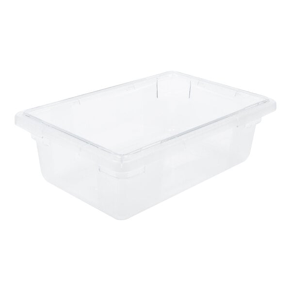 a clear plastic container with clear lid