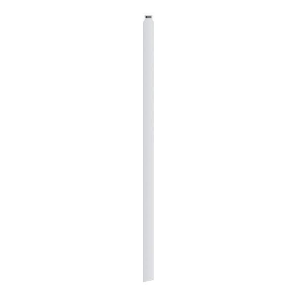 A white tube with black tips.