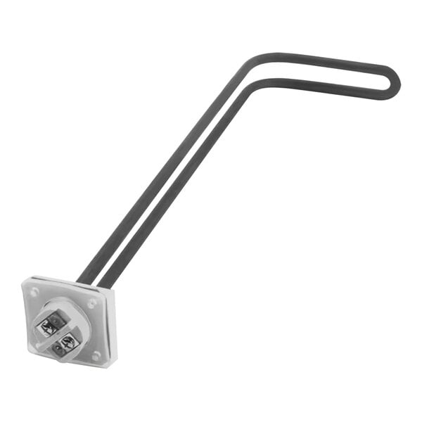 A Bunn tank heater kit with a metal frame and black and white wires on a white background.