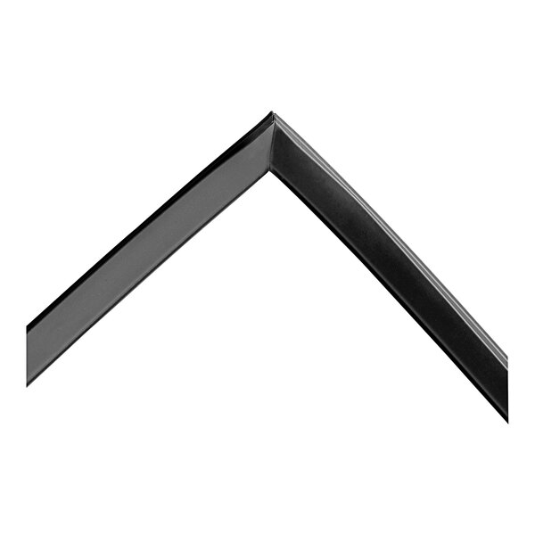 A black corner of an Alto-Shaam smoker door gasket.