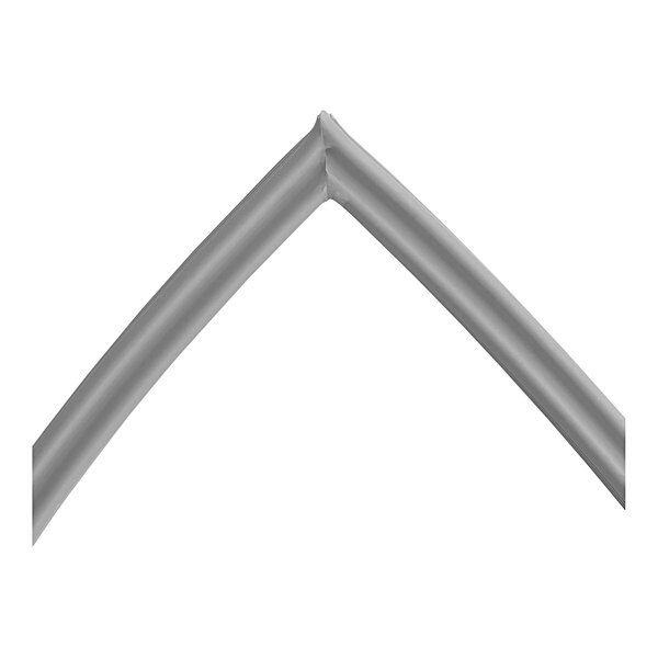 A close-up of a grey curved Alto-Shaam door gasket.