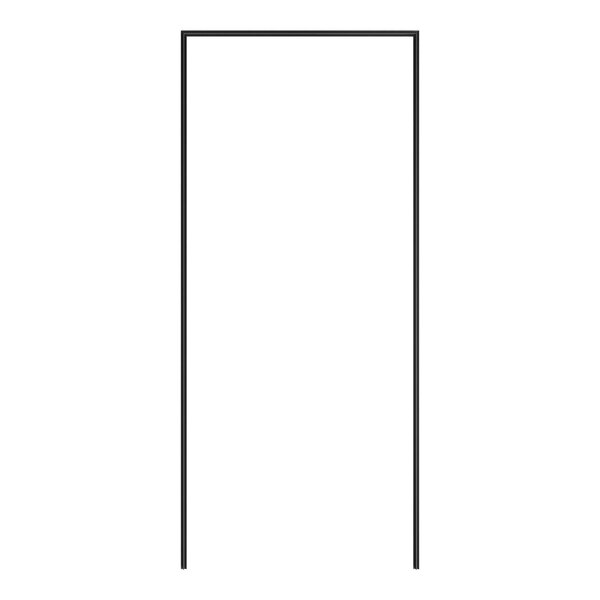 A black rectangular door gasket for a Traulsen refrigerator with white background.