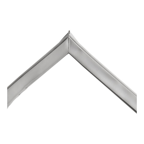 A white Door Gasket with a silver metal frame.