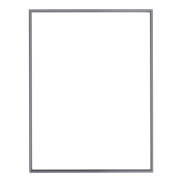A white rectangular gasket with a black frame.