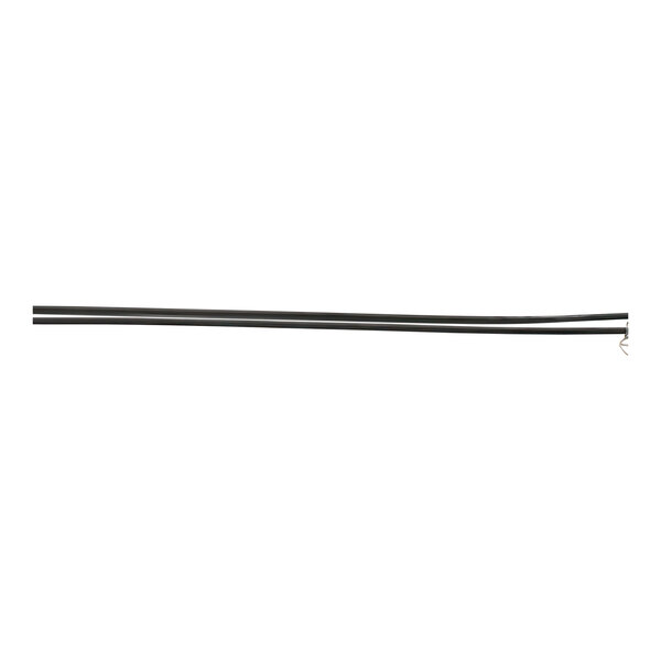 A Bakers Pride L1201A hairpin element with a long black cable and two wires, one black and one white.