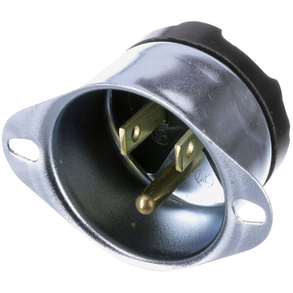 A SaniServ metal socket for a gold plug.