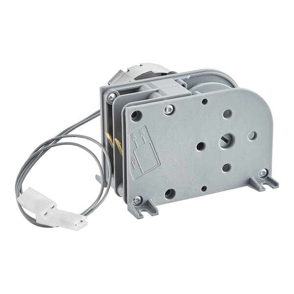 A grey plastic Moffat motor timer with wires.