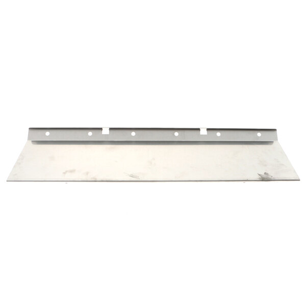 A white metal Vulcan Burner Cover with holes on the side.