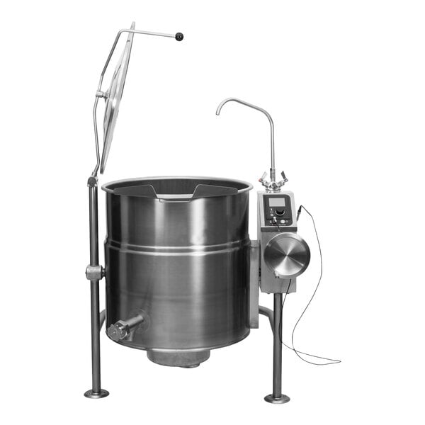 Cleveland KEL-40-T 40 Gallon Tilting 2/3 Steam Jacketed Electric Kettle - 208/240V
