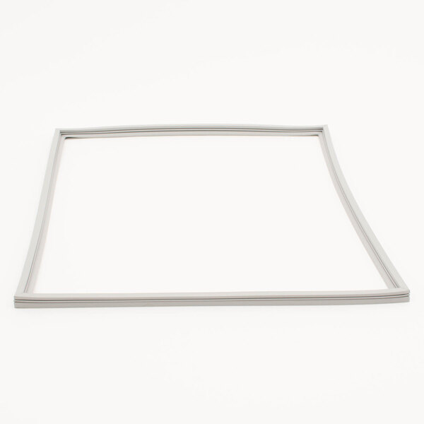 A white rectangular door gasket with a white background.