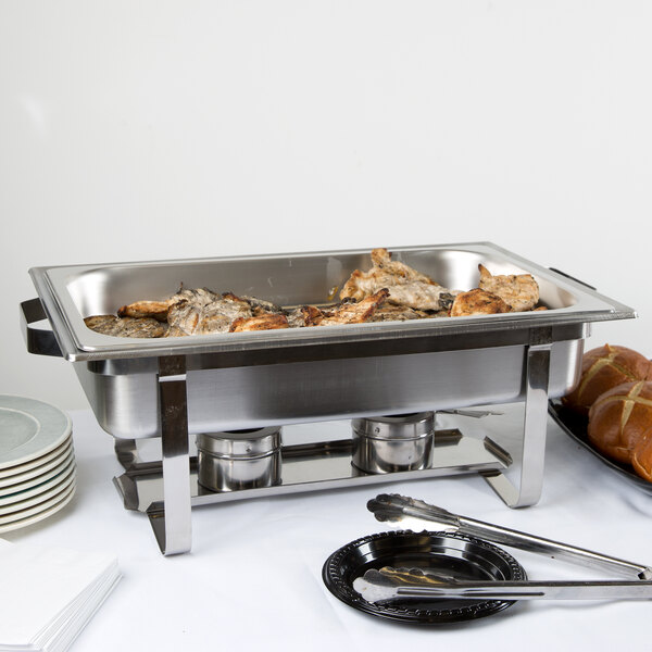 Chafing Dish 8 Qt. Economy Stainless Steel Chafer