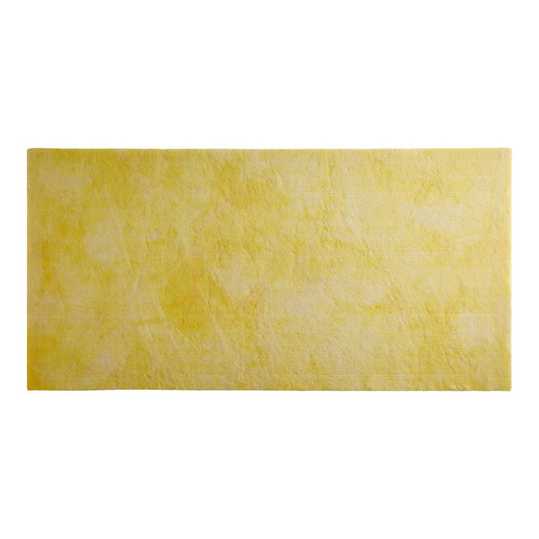 A yellow rectangular object with white background.
