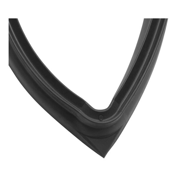 A black rubber triangle-shaped door gasket for a Rational combi oven.