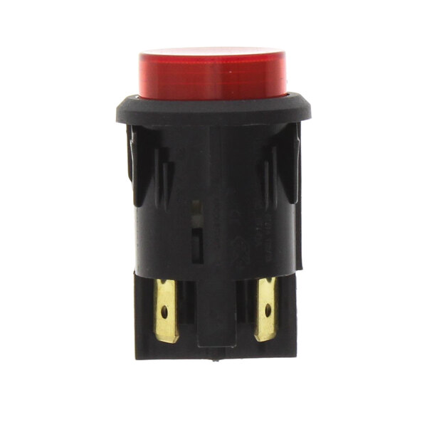 A red Moffat roast switch button.