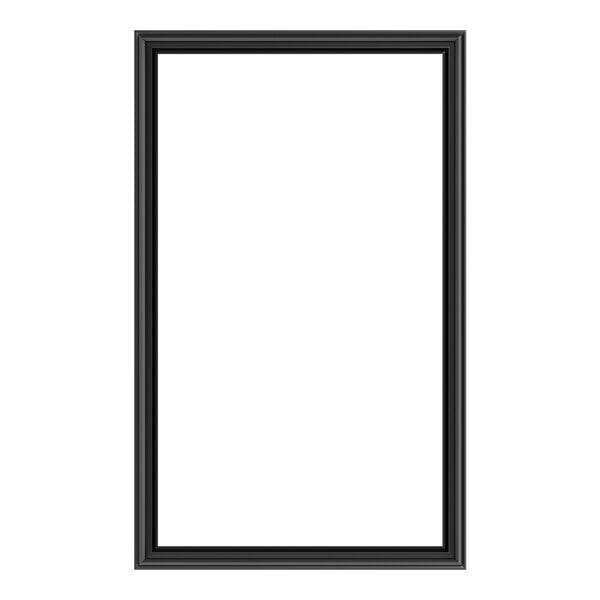 A black rectangular frame with a white background.