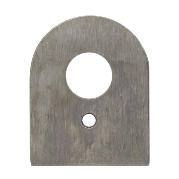 A Vulcan metal plate with a hole in the middle.