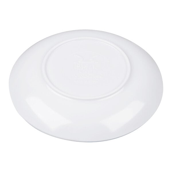 A white compostable plant fiber take-out container with a hinged lid.