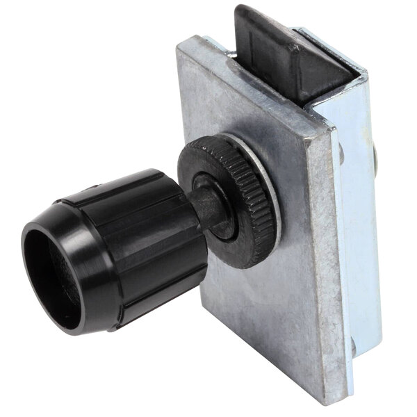 close-up of a black plastic object
