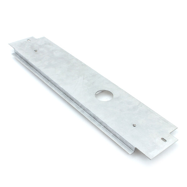 A metal piece with holes on it.