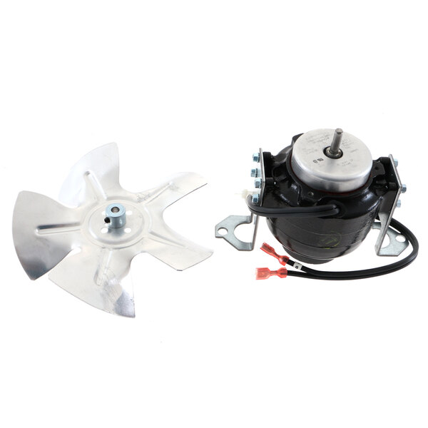 a fan motor and fan blades