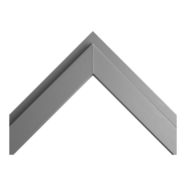 A silver door gasket for a refrigerator, measuring 21 1/2 inches by 24 1/2 inches.