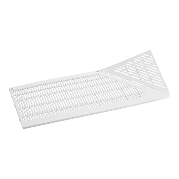 a white plastic vent with holes