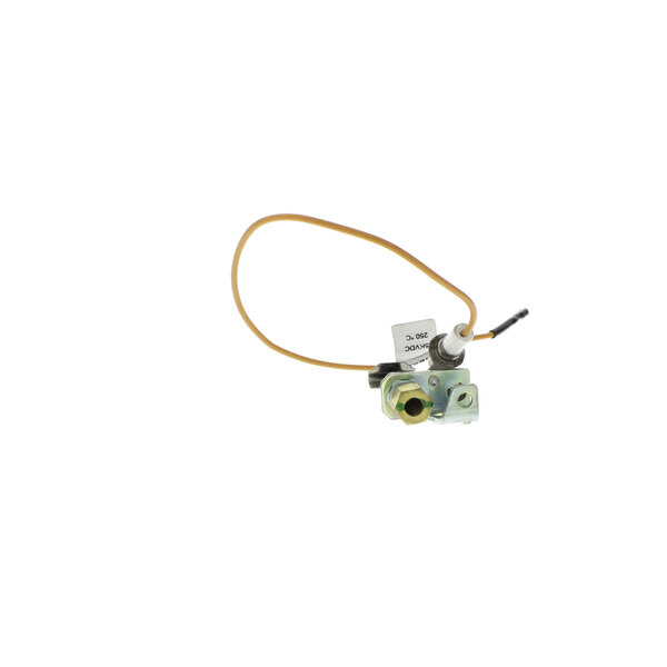 A close-up of a Lang Pilot Assy with a wire connector attached.