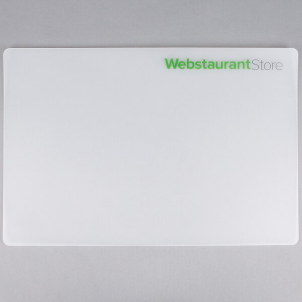 WebstaurantStore 18 x 12 Flexible Cutting Board Mat with Logo - 2/Pack