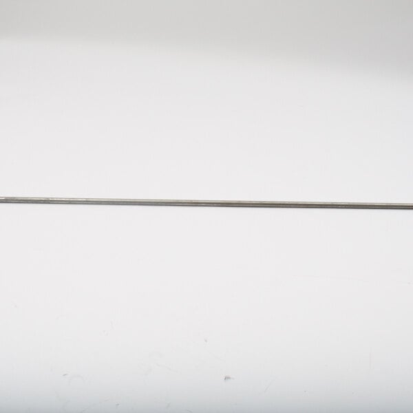 A long thin metal rod with a small metal handle.