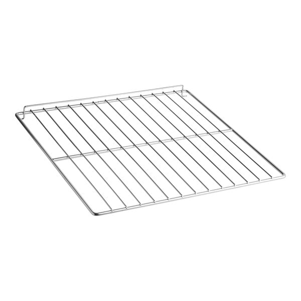 A metal wire rack for a Vulcan oven.