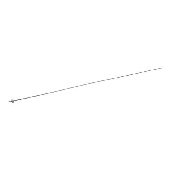 A long thin metal rod with a hook on the end.