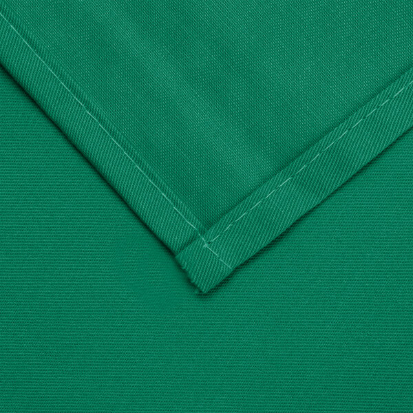 Intedge 54" x 54" Square Green Hemmed Polyspun Cloth Table Cover