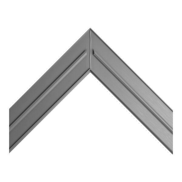 A gray magnetic door gasket for a refrigerator, measuring 24 1/2 inches by 29 3/4 inches.