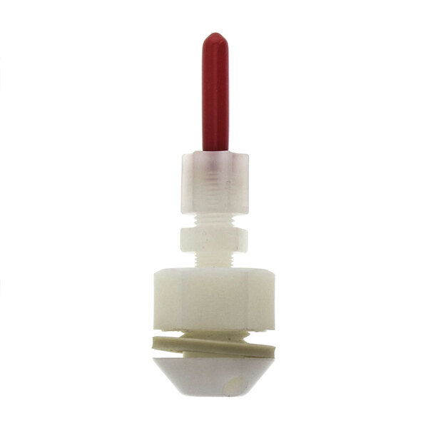 A white plastic Power Soak liquid injector with a red tip.