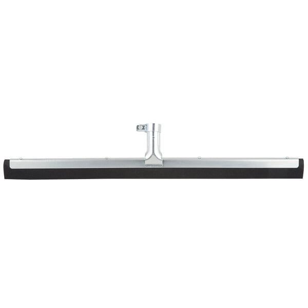 A Unger stainless steel floor squeegee with black foam.