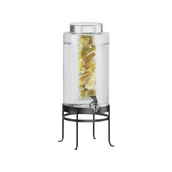 3.5 Gallon Acrylic Beverage Dispenser with Vertical Ice Core - The Spa Mart