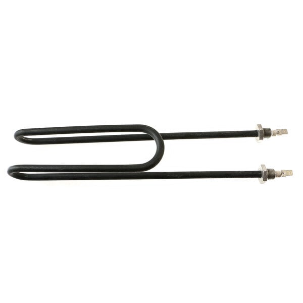 A pair of black metal Bloomfield heaters.