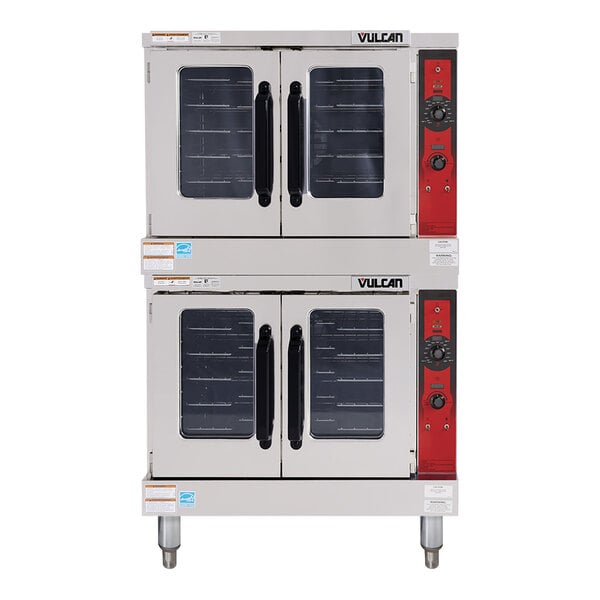 Vulcan VC55ED-208/3 Double Deck Full Size Electric Convection Oven - 208V, Field Convertible, 24 kW