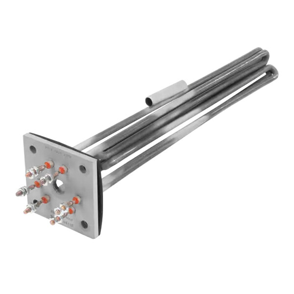 A metal heating element with a gasket, designed for use in commercial kitchen equipment, rated at 240V and 10kW.
