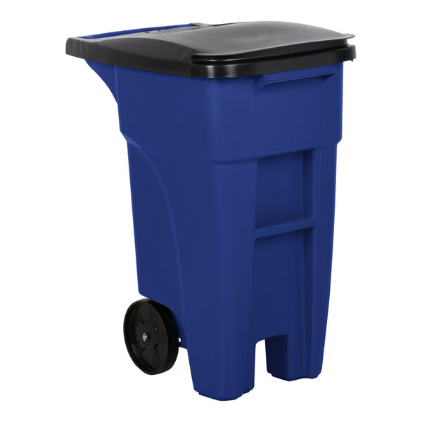 32 Gal Blue Rollout Container