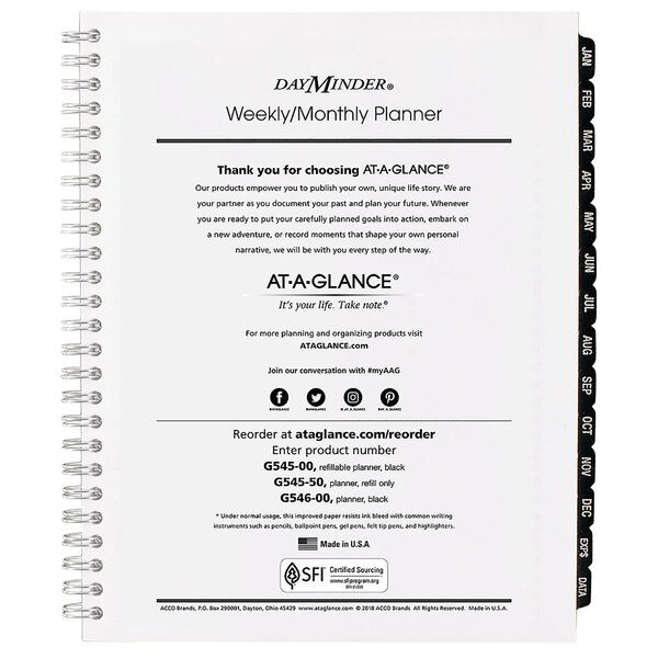 At A Glance G54550 6 7 8 X 8 3 4 Executive Weekly Monthly 2022 