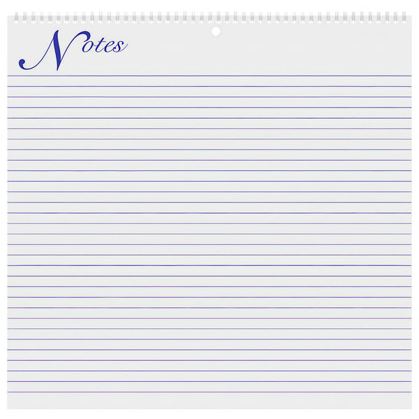 An At-A-Glance wirebound wall calendar with a spiral bound notepad on the bottom.