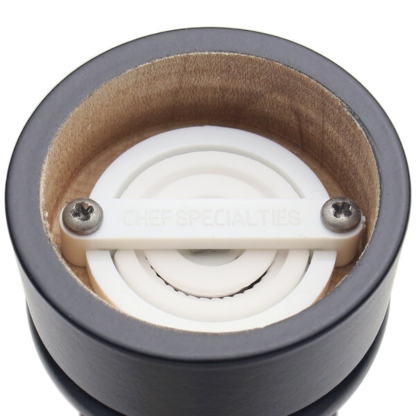 a close up of a white object