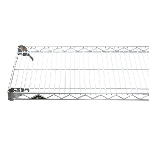 A chrome Metro Super Erecta wire shelf.